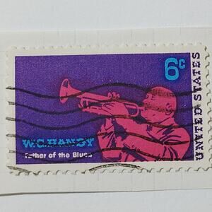 1969 US 6c W.C. Handy Father of the Blues Jazz Stamp #1372 Used Cancelled